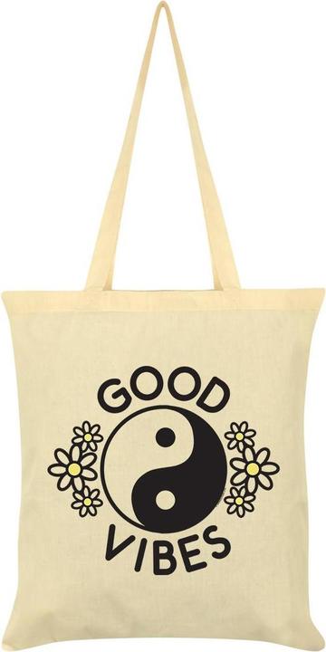Grindstore Einkaufstasche Good Vibes cremefarben (20269.20 l)