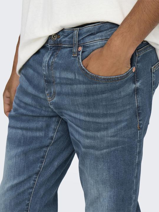 Produktbild Only & Sons Verjüngter Slim Fit Niedrige Taille Jeans Slim Fit Jeans (W30/L30)