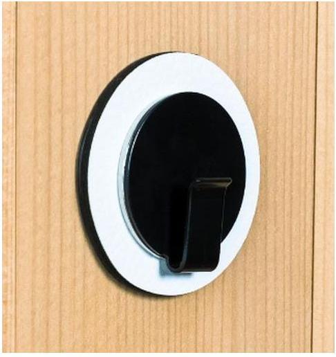 Produktbild Silwy Magnet-Haken 1 Stück, Schwarz/Weiss (1 x)
