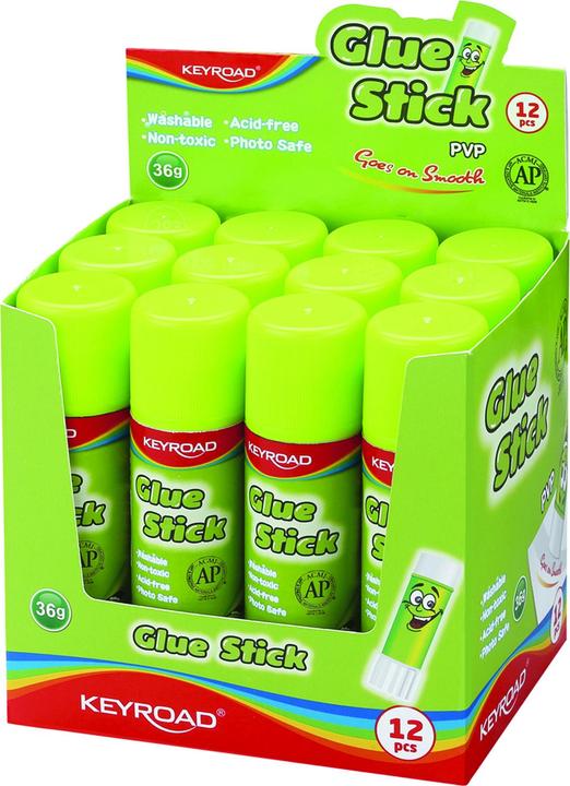 Produktbild Keyroad Klebestift, pvp, 36g, verpackt im display