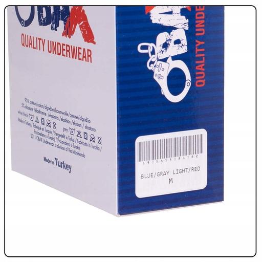 Immagine prodotto Obax Boxer Uomo 3p Blu/Grigio/Rosso M (M)