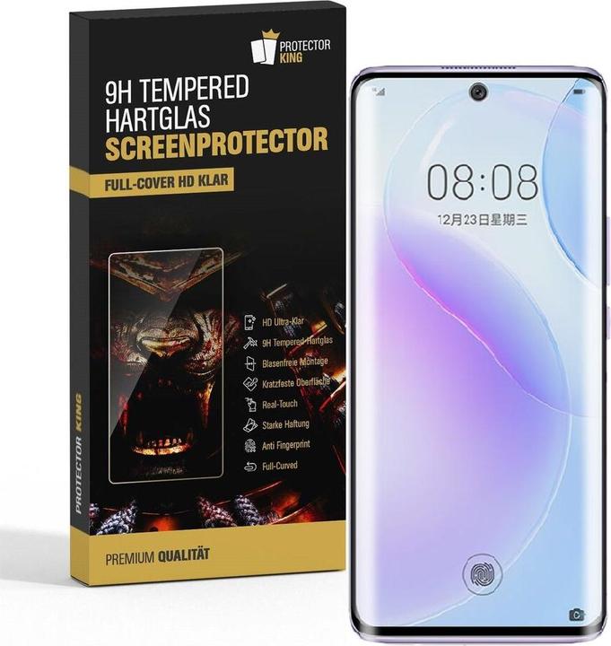 Actual product image Protectorking 1x real tempered 9H armoured glass 3D CLEAR (1 Piece, Huawei Nova 9)