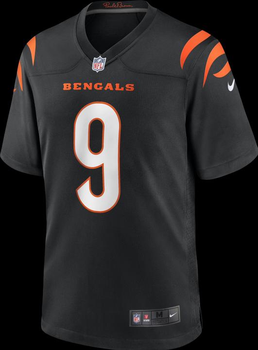 Actual product image Nike Cincinnati Bengals Home Game Jersey Burrow 9 L (9)