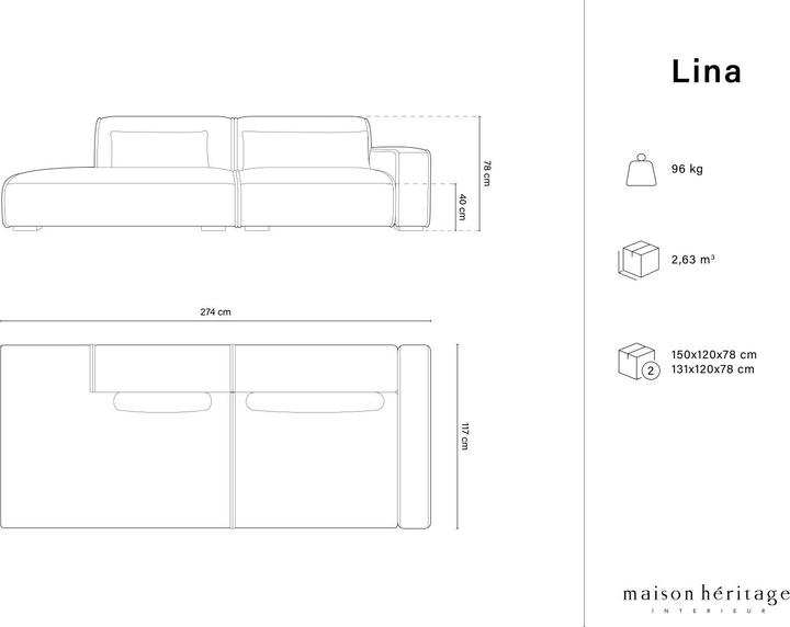 Produktbild Maison Heritage Lina (Modular Sofa, 3-Sitzer)