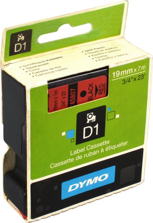 Actual product image Dymo S0720870 Standard tape (1.90 cm, Red)