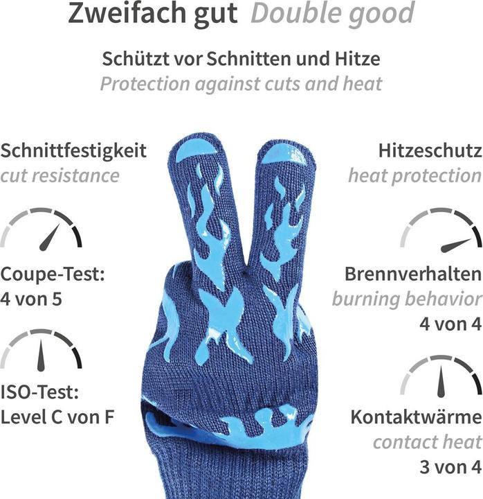 Image du produit Hygostar Gants de protection contre la chaleur et les coupures "Cut Hot (fibre spéciale résistante aux coupures)