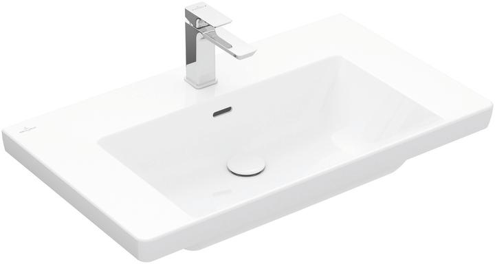 Produktbild Villeroy & Boch V&B Schrankwaschtisch SUBWAY 3.0 800x470mm mit ÜL mit HL we (470 mm, 800 mm)