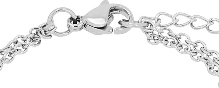 Immagine prodotto S.Oliver Armschmuck für Mädchen, Edelstahl, Glas | Infinity (16 cm, Acciaio inossidabile)