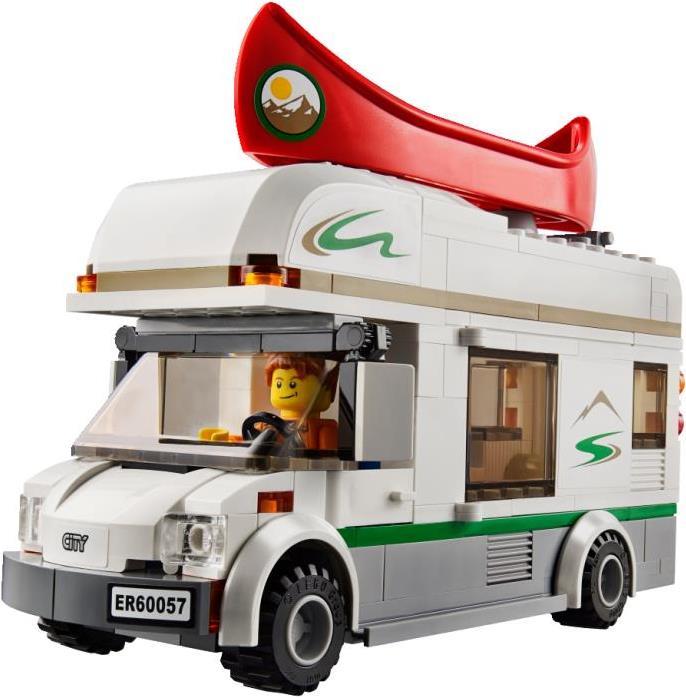 Actual product image LEGO City camper van with canoe (60057, LEGO City)