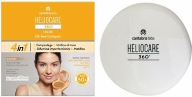 Heliocare Compact makeup SPF 50 (Oil-Free Compact) 10 g - Shade: Bronze (Sonnencreme Gesicht, SPF 50, 10 g)