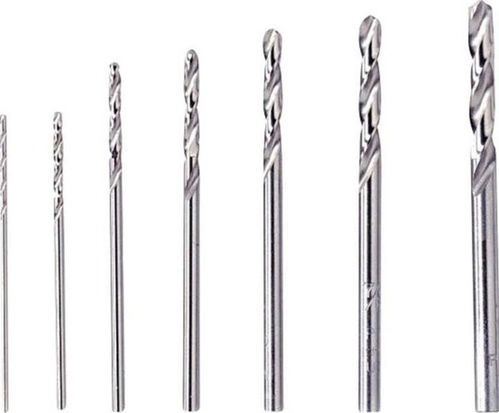 Produktbild Dremel Präzisions-Bohrersatz Ø 0,8 / 1,2 / 1,6 / 2,0 / 2,4 / 2,8 / 3,2 mm (7 Stück) (0.8, 1.60, 2.0, 1.2 mm, 2.8 mm, 3.2 mm, 2.4 mm)