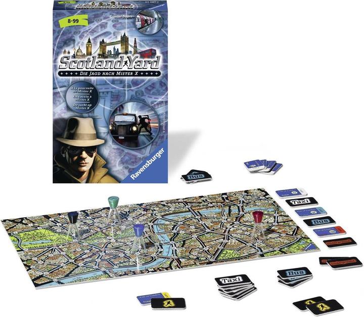 Actual product image Ravensburger Scotland Yard - The hunt for Mister X (German, French, Italian)