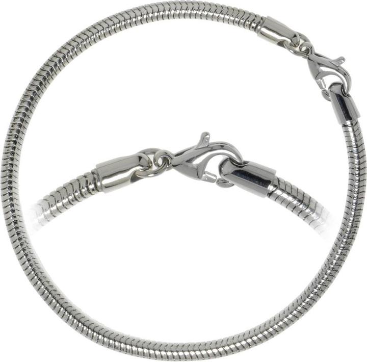 Bijouteria Bead-Armband (23 cm, Edelstahl)