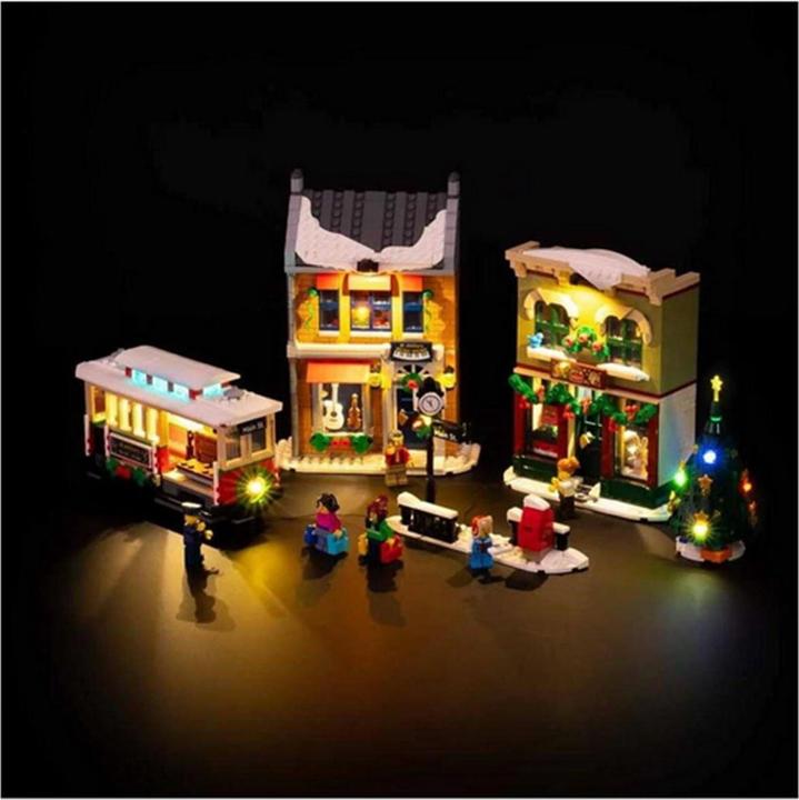 Light my bricks LED Licht Set für LEGO 10308 Weihnachtlich geschmückte Hauptstrasse