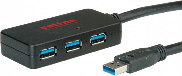 Roline USB 3.0 4-Port Hub mit Repeater (USB-A, 4 Ports)