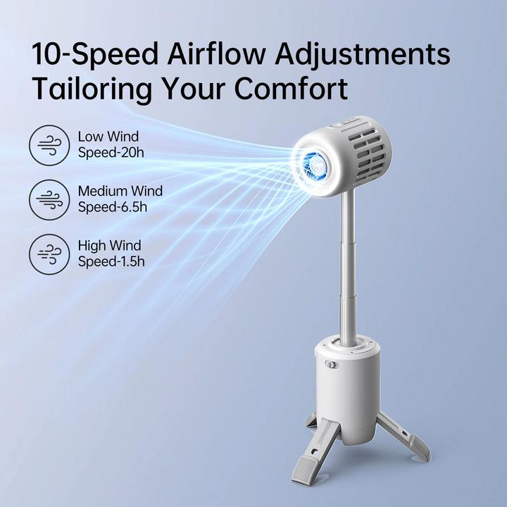 Actual product image Jisulife Outdoor Fan Ultra1 (13500mAh) Grey