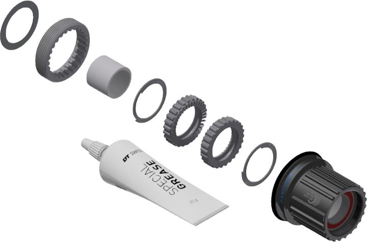 Actual product image DT Swiss Steel,3 Pawl in Ratchet, Shimano MS,36T