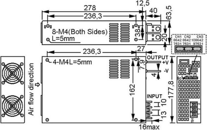 Image du produit MeanWell Module d'alimentation AC/DC, fermé RSP-