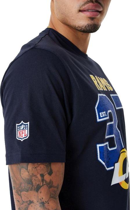 Actual product image New Era NFL Shirt - DISTRESSED Los Angeles Rams navy (S)