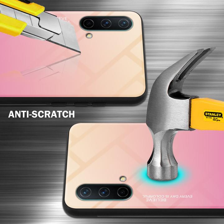 Productafbeelding Cadorabo TPU 2 Kleuren Glazen Hoesje (OnePlus Noord-CE 5G)