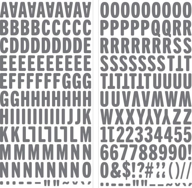 Produktbild We R Memory Keepers 3D-Sticker Alphabet gross, Mold Press