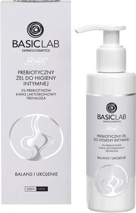 Actual product image BasicLab Intimis Prebiotic Intimate Hygiene Gel With 3% Prebiotics. Lactobionic Acid And Teharose (200 ml, Intimate gel)