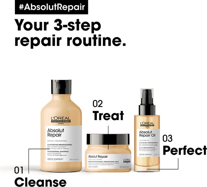 Image du produit L'Oréal Professionnel Serie Expert Absolut Repair (300 ml, Shampoing liquide)