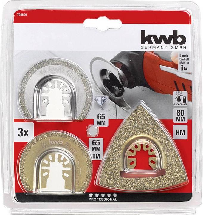 Produktbild kwb Multitool 3-Teilig