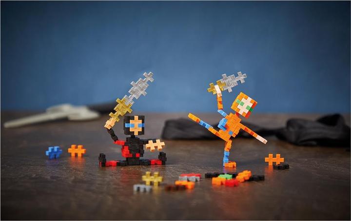 Actual product image Plus-Plus 100 creative building blocks Ninja