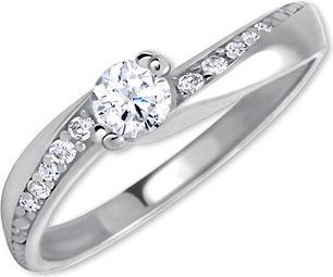 Brilio Silver Silver Engagement Ring With Zircons (55)