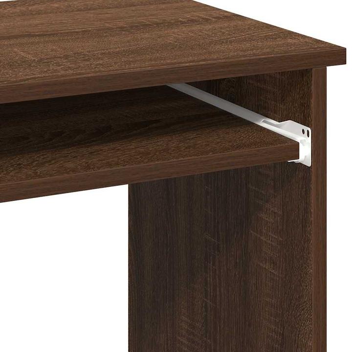 Image du produit VidaXL Bureau avec étagère aspect chêne brun 84x40x78 cm Table de bureau
