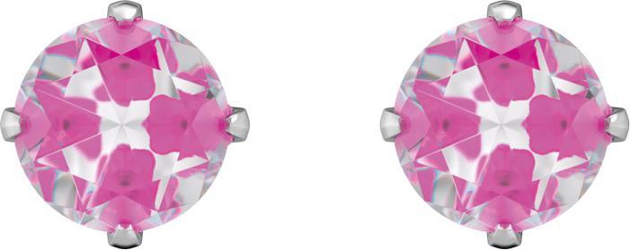 Image du produit Studex Sensitive Boucles d'oreilles Tiffany Zirconia néon rose vif (Acier inoxydable)