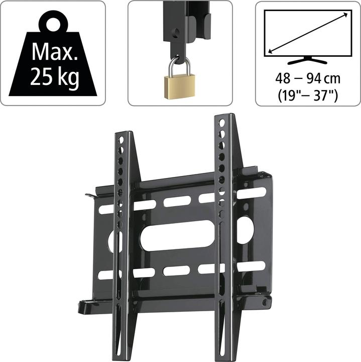 Produktbild Hama Fix Ultraslim (Wand, 37", 25 kg)