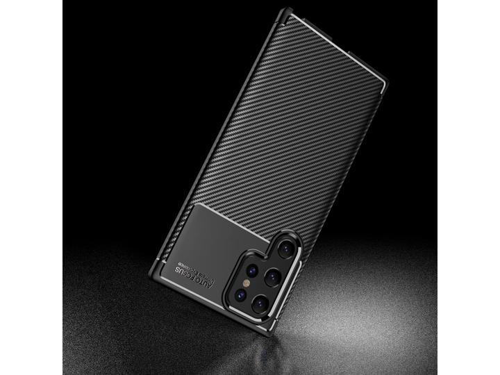 Actual product image Screenguard Carbon Design TPU Case (Samsung Galaxy S22 Ultra)