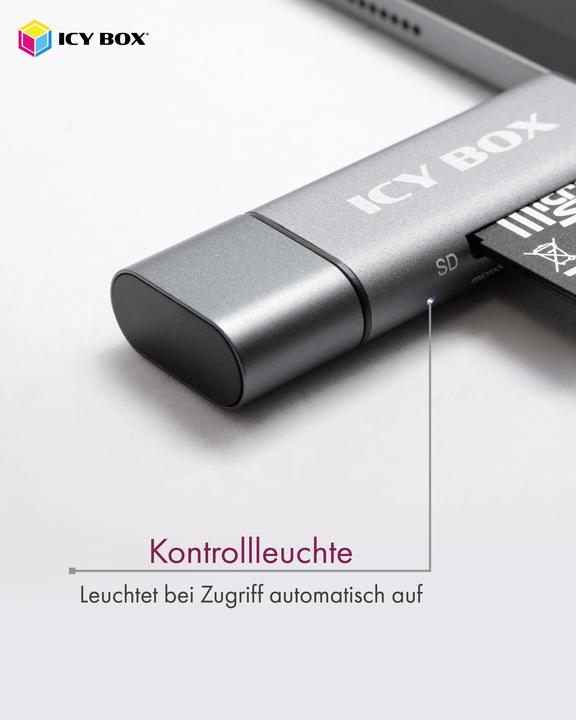 Produktbild Icy Box Card Reader Extern IB-CR201-C3 (Micro USB, USB, USB-C)