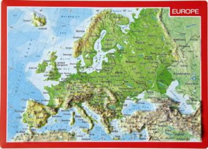Produktbild Reliefpostkarte Europa