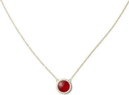 Daniel Wellington Beautiful Gold-Plated Necklace With Agate And Crystals Audrey Dw00401440