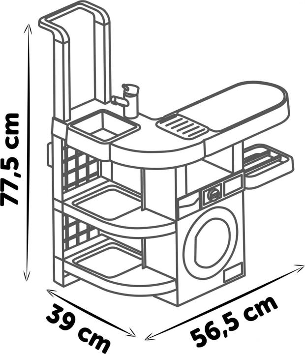 Actual product image Smoby Rowenta Haushalts-Set Waschküche