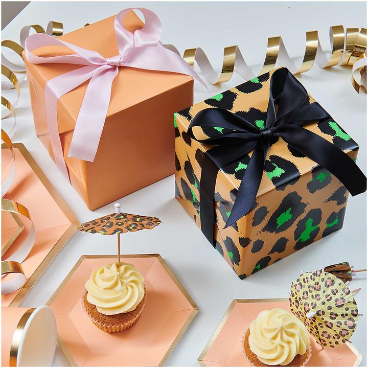 Produktbild Rico Design Geschenkpapier Leo 70 x 3 m, Grün/Orange (Geschenkpapier, 1 x)