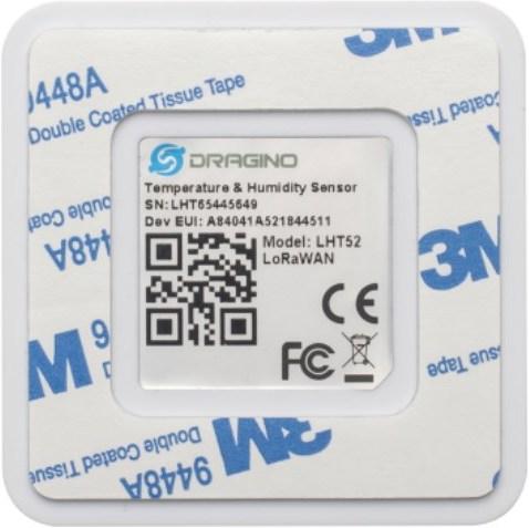 Actual product image Dragino LHT52 Indoor LoRaWAN Temperature and Humidity Sensor 868MHz