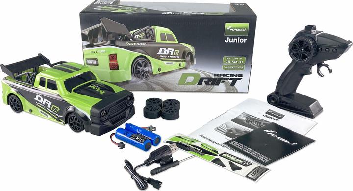 Image du produit Amewi RC Voiture Drift Racing Car DRs 4WD 1:18 RTR vert (RTR Prêt à fonctionner)