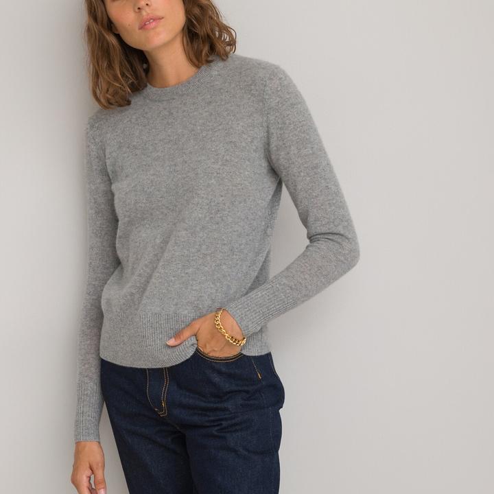 Produktbild La Redoute Collections Pullover runder Ausschnitt Feinstrick in Kaschmir (XL)