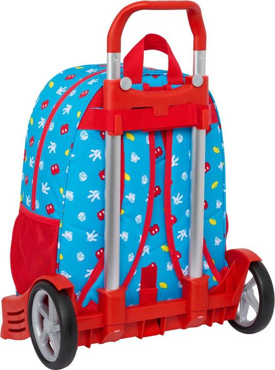 Produktbild Mickey Mouse Club House Schulrucksack mit Rädern Mickey Mouse Clubhouse Fantastic Blau Rot 33 x 42 x 14 cm