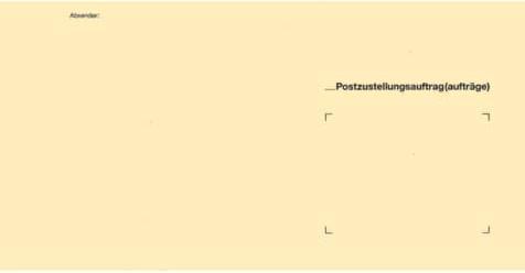Produktbild Rnk Zustellungsumschlag 125x235mm gelb an Postamt Packung 500 Stück (500 x)