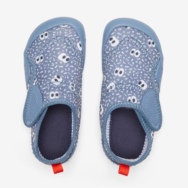 Produktbild Decathlon Turnschuhe Babylight atmungsaktiv Babyturnen - blau mit Muster (30)