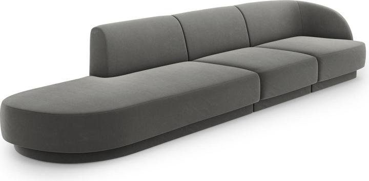 Image du produit Micadoni Canapé Gauche Bouclé, "Miley", 4 Places, 323x90x70Fabriqué en Europe (2 places, 3 places, 4 places)
