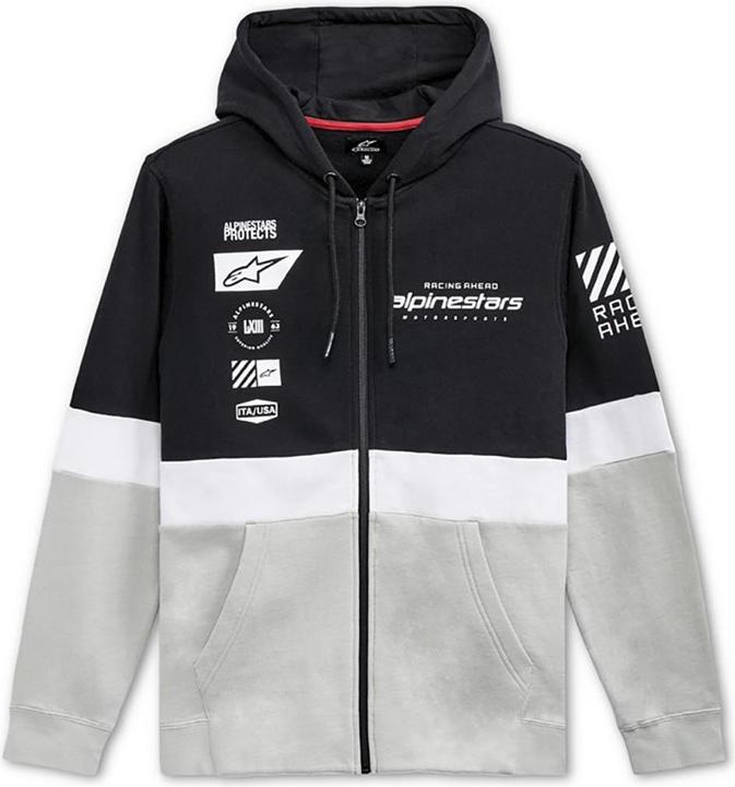 Alpinestars POSITION ZIP Hoodie schwarz-weiss-silber XXL (XXL)