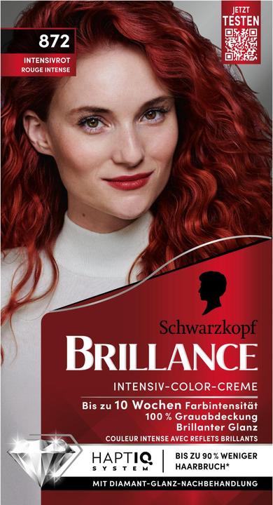 Schwarzkopf Brillance Intensiv-Color-Creme (872 Intensivrot)