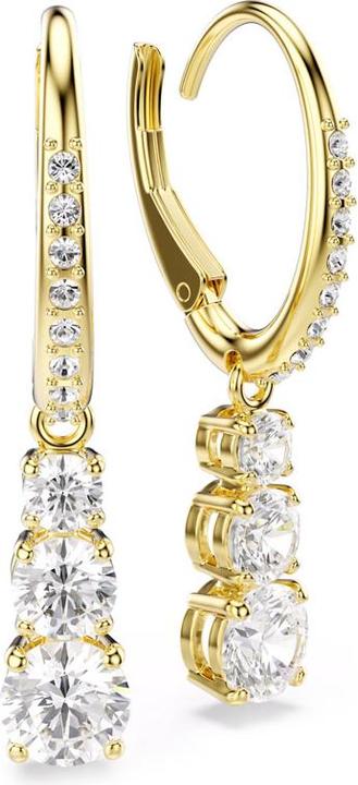 Immagine prodotto Swarovski Stilla Attract Kreolen Rundschliff Weiss Goldlegierungsschicht (Metallo Swarovski)
