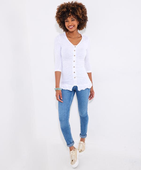Actual product image Joe Browns Longline Rouched Front Jersey Top (40)